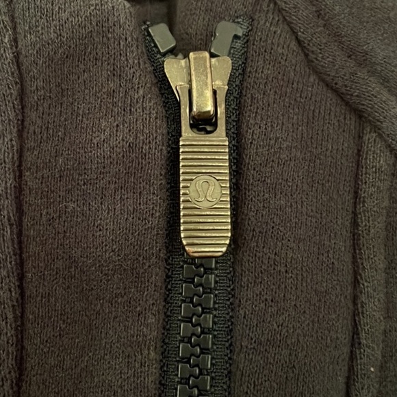 Lululemon Back To It Wrap Jacket Side Zip Pockets Cotton Fleece Inkwell Cozy 6 - Picture 6 of 7